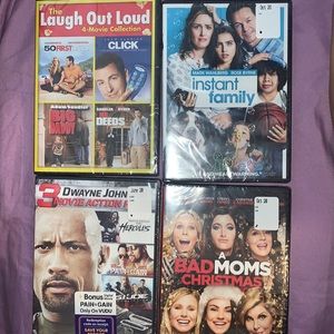 4 Brand New DVDs/Movies : Unopened